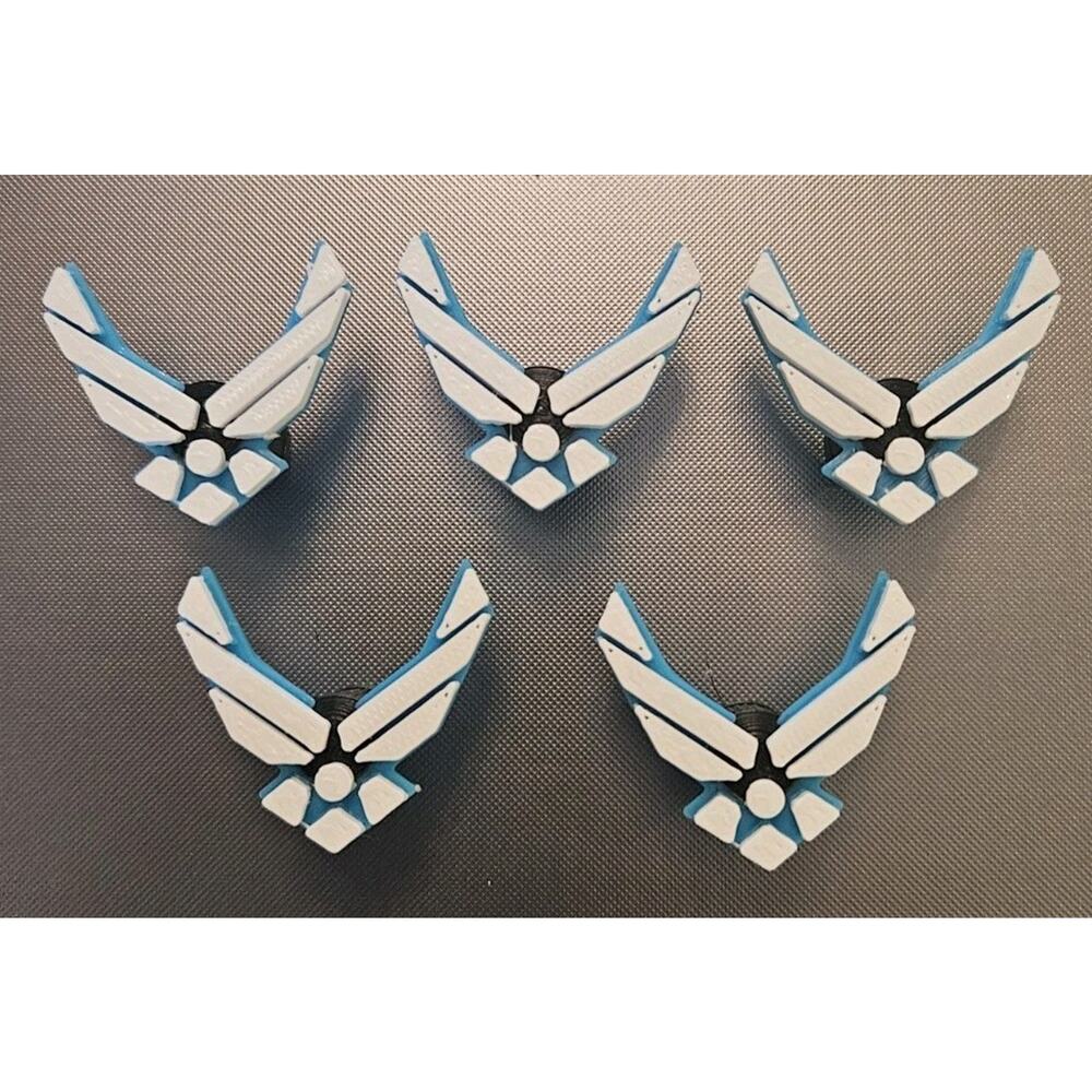 Air Force Emblem Shrader Tire Valve Cap (Set Of 5)
